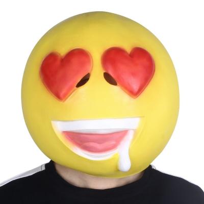 China Heart Eyes Emoji Head Masks for sale