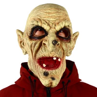 China Old Man Halloween Witch Head Mask , Vampire Latex Masks Scary Fit For Adults for sale