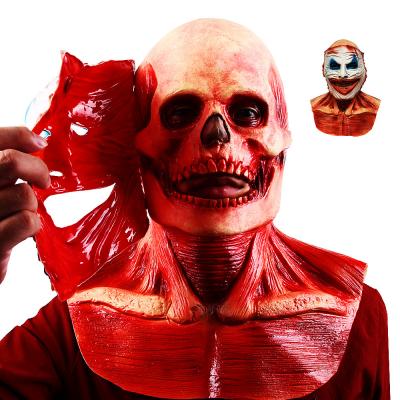 China Realistic Masquerade Latex Halloween Ghost Face Mask 22*28CM for sale