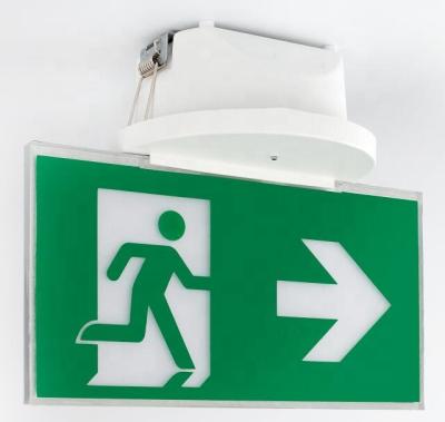 China Safety Recessed 3W Mounting Emergency Led Exit Sign Lighting for sale