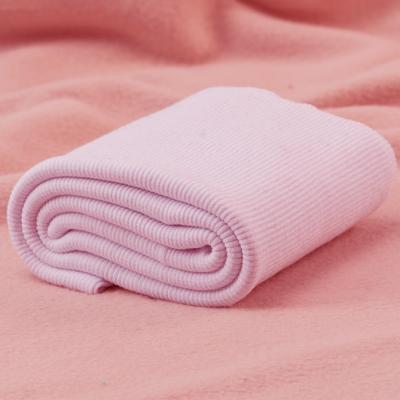 China Good Stretch CVC Memory Cotton Fabric Seamless Tube Rib Knit Cuff Fabric On Sale for sale