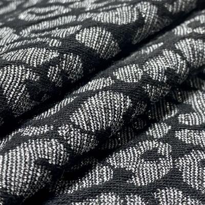 China New Arrival Polyester Rayon Spandex Stretch Fabric Anti-Static Yarn Dyed Knit Fabric Jacquard Fabric for sale