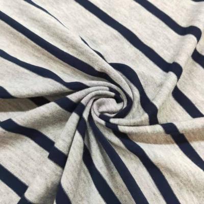 China Organic Anti-Bacteria Stock Recycle Bamboo Spandex Prinit Stripe Tank Top Fabric For Underwear for sale