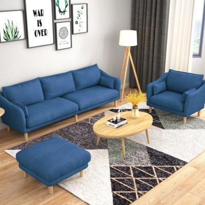 China Removable and Washable Three-Piece Sofa Set of Modern Minimalist Living (Size) Scandinavian Fabric Adjustable Small for sale