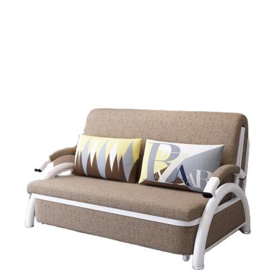 China 2021 Modern Hot Selling Folding Sofa Bed With Armrest Function Thickened Cushions Metal Frame for sale