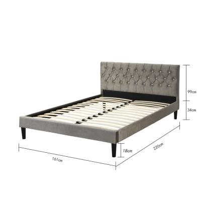 China (Size) 2021Adjustable Single And Double Bed Factory Wholesale Upholstered Elegant Modern Cheap Wooden Bed Furniture for sale