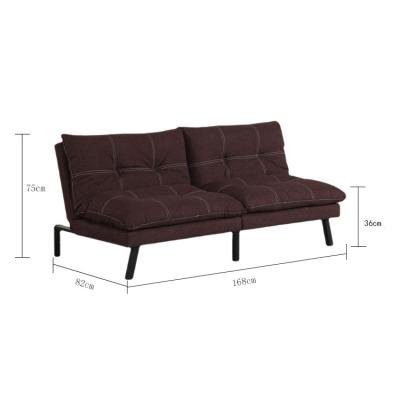 China (Size) Moderns Adjustable Folding Sofabed Gray Fabric With Legs Plastic Sofa Cum Bed Designs Living Room Furniture for sale