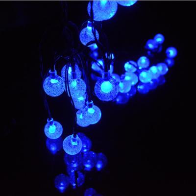 China Waterproof Holiday Christmas Tree Festoon LED Bubble String Copper Ball String Copper Ball Chain Shop Decoration Lamp Light for sale