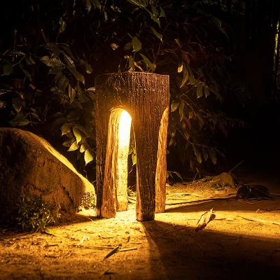 China Outdoor Commercial Use Yard Landscape Stump Lamp Garden Lawn Light Park Decoration Tree Lighting for sale