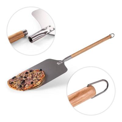 China Sustainable LFGB Approved Detachable Stainless Steel Pizza Paddle, Pizza Shovle, Pizza Peel for sale