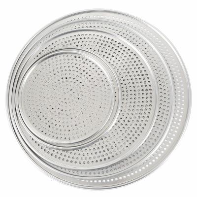 China Sustainable Food Grade Aluminum Perforated Pizza Tray 8