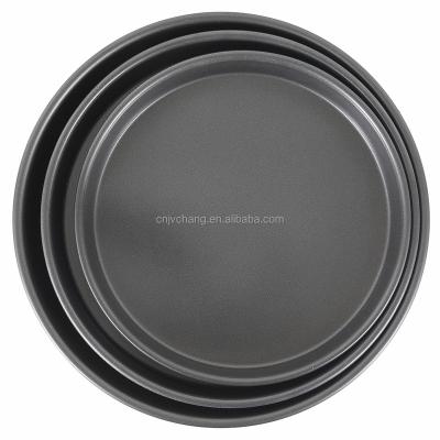 China Sustainable Non-stick Deep Bakeware Pizza Disc Round Pan Bakeware Round Aluminum Pizza Pan China for sale