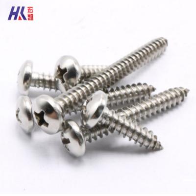 China Pan SUS 316 Screw Tapping Pan Head ISO7049 Cross Recessed Pan Head Tapping Screws for sale