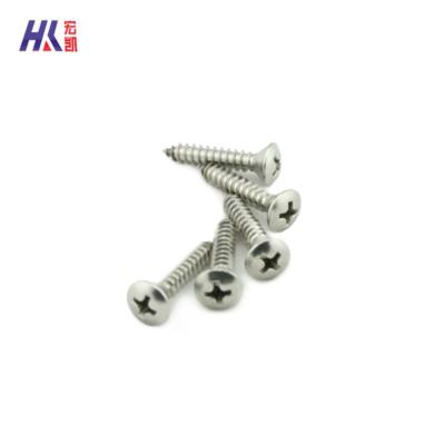 China Industry Stainless Steel Self Tapping Screws DIN7983 Cross Recessed Expanded Head Countersunk Tapping Screws for sale