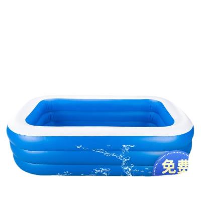 China Outdoor Swimming Pool PVC Different Size Blue And White Eco Friendly Waterproof for sale