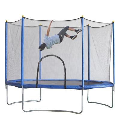 China With Protective Net Trampoline 8ft Park Equipment Outdoor Gymnastic Round Trampoline For Adults for sale