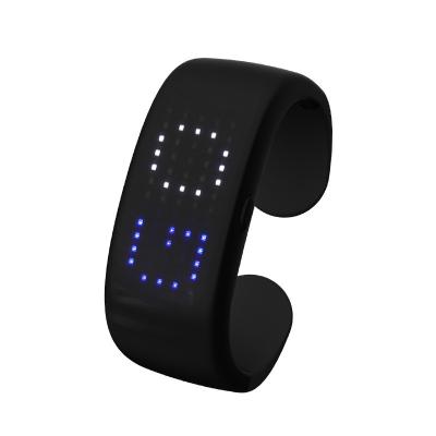 China 2022 Untearable LED Wristband Night Running Glowing Light Up Wrist Band Display Screen Night Running Jogging Wristband for sale