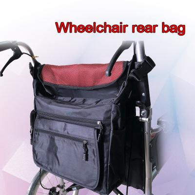 China Fashion Hand-push Electric Wheelchair Bag Sports Wheelchair Backpack Storage Bag Old Age Scooter Back Hanging Waterproof Bag for sale