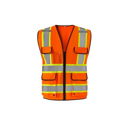 China 2022 Water Proof Sell New Type Good Safety Top Safety Vest Multi-pocket Reflective Clothing High Visibility Executive Reflective Vest for sale