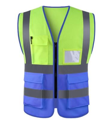 China Adult Custom Multi Pockets Force Vest Hot Sale Costume 2022 Carnival High Reflective Construction Road Race Safety Night Vest Reflect Vest for sale