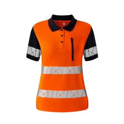 China 2022 Economical Water Proof Custom Design Personal Protective Equipment Safety Reflective Polo Shirt for sale