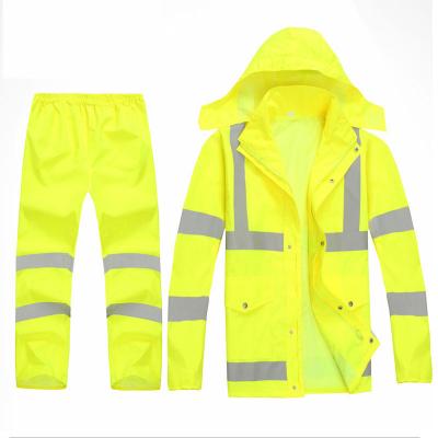 China 2022 New Men's Costume Adult Workwear Carnival Visibility Dress Safety Windproof Coat Fluorescent Yellow Reflective Winter Tops New With Hoodies for sale