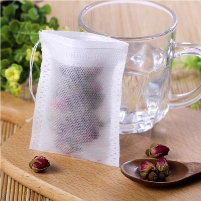 China Portable; Durable Heat Seal Canvas Soup Gauze Filter Bag With Drawstrings To Cotton Filter Paper Tea Bags for sale