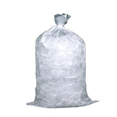 China Recyclable Ice Storage Drawstring Bags Puncture Resistant Freezer Plastic Ice Cube Bags for sale