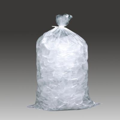 China 20 Pound Recyclable Wholesale Plastic Ice Bags With Drawstrings 13 In X 23 In X 1.85 Mil for sale