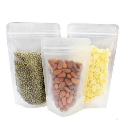 China Food Grade Moisture Proof Smell Proof Frosted Plastic Zip Lock Up Packing Pouch Holder Resistant for sale