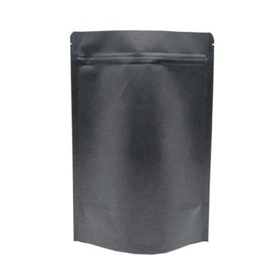 China Moisture proof new arrival! Black Moistureproof Stand Up Zipper Lock Pouch Bag For Food Packaging for sale