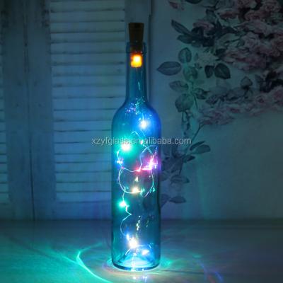 China The Decoration Item The Lead Glass Bottle Wine Glass Bottle For Christmas And Party Decoration Item for sale