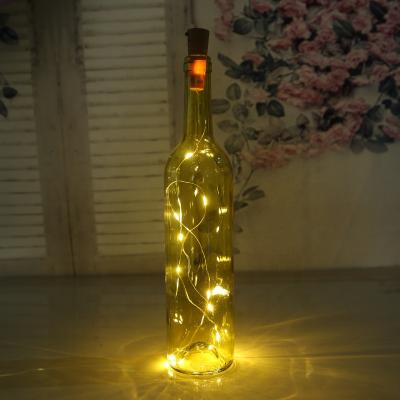 China Decoration Item Led Light Glass Bottle Wishing Bottle Glass Wine Bottle 750ml for sale