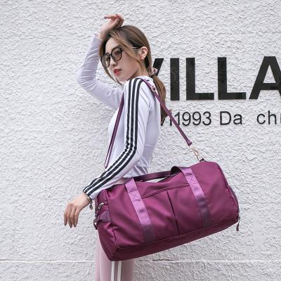 China Wholesale Custom Waterproof Sports Ladies Water Proof JANHE Gym Travel Handbags Pink Luggage Spend Night Duffle Weekender Bag Woman for sale