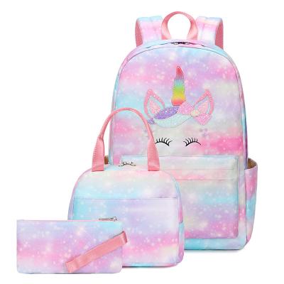 China JANHE Backpack Mochila Student Bookbag Travel Daypack Women's Day Bagback Unicorn Satchel Bags Backpack Other School Bags For Girl for sale