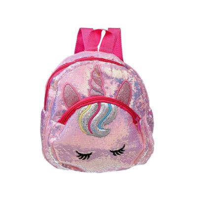 China JANHE Waterproof Fashion Little Girls Mochila Glitter Sequin Mini Unicorn Day Bags Kids Backpack Bagpack For Toddler for sale