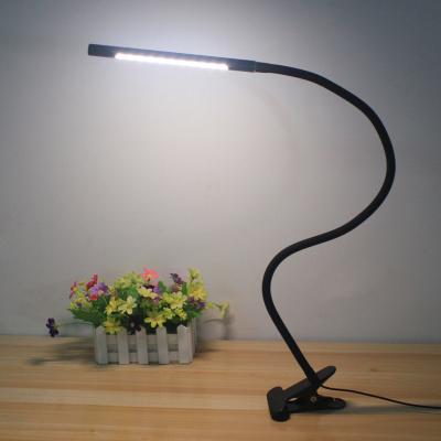 China Hot sell flexible neck usb reading light led clip on desk lamp dimmable led table lamp for sale