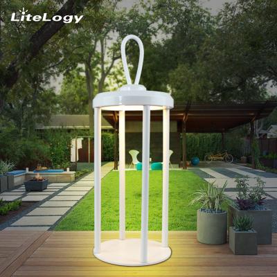 China Portable rechargeable outdoor camping white garden lantern with led for sale