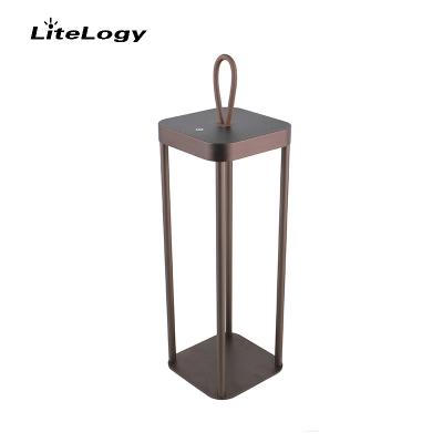 China Modern rechargeable portable luminaire lamp aluminium outdoor waterproof USB restaurant garden hand hang night light lampara for sale