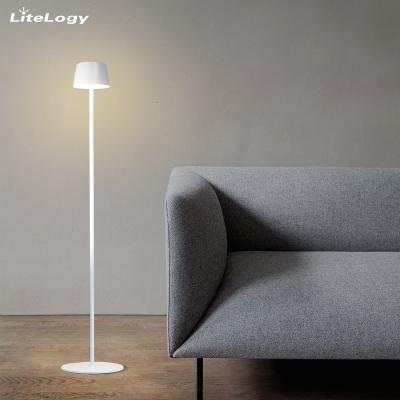 China Drop Shipping Italian Modern Touch Control Dimmable IP54 3.5w Standing Metal Cordless LED Floor Lamp For Hotel Living Room for sale