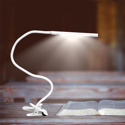 China Amazon Silicone Gooseneck Led Energy Saving Light Bedside Touch Book Reading Table Lamp with Clamp Sell Adjustable Metal USB 250 for sale