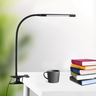 China 2020 hot sales usb room flexible light book led table lamp reading computer clip on bed desk lamp for sale