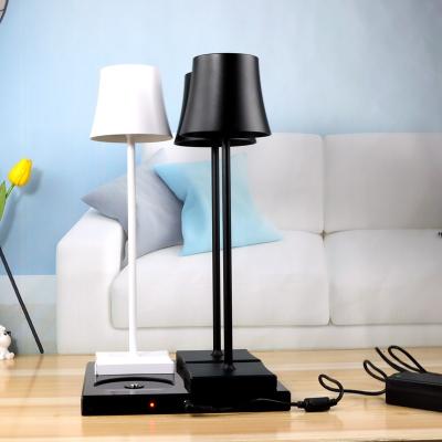 China Modern nordic simple charge stationcharging base for restaurant lampada rechargeable wireless zafferano poldina lamp for sale