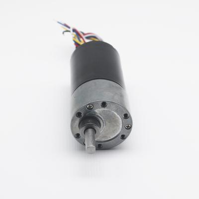 China Totally Enclosed SLW 27mm 600rpm 1000rpm DC Motor With Micro Gearbox Gear Motor for sale