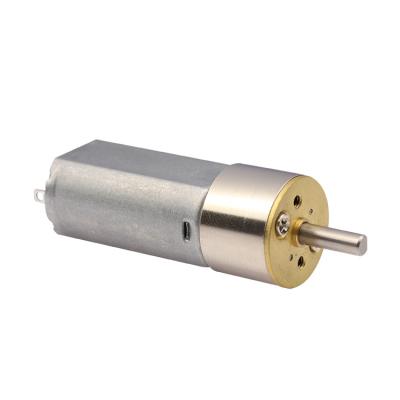 China Totally Enclosed Tiny 15mm Gear Motor 3 Spur Gear Motor 050 Volt 12 Volt 6 For Low Speed ​​Door Lock for sale