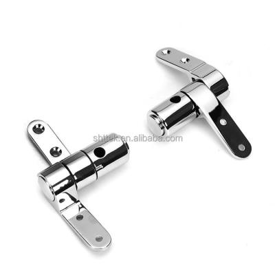 China Slow-end Toilet Seats Zinc SS Stainless Steel Toilet Seat Soft Closing Hinge For MDF Resin Toilet Seat for sale