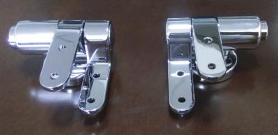 China Slow-end Toilet Seats Zinc SS Stainless Steel Quick Release Urea Toilet Seat Soft Closing Hinge for sale