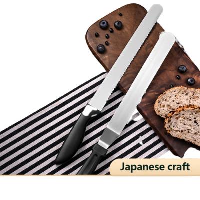 China Disposable Stainless Steel Multiple Sharp Serrated Head Round Handle Cooking Knife Bread Knife for sale