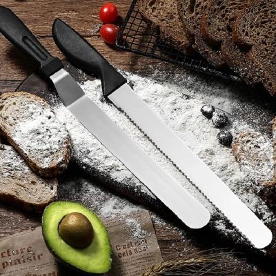 China Disposable Stainless Steel Multiple Sharp Serrated Head Round Handle Cooking Knife Bread Knife for sale