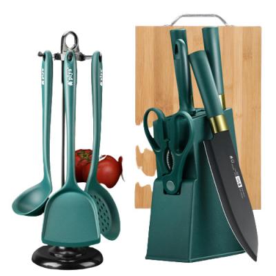 China Disposable Complete Kitchen Cooking Utensils And Multifunctional Chef Knife Kichen Tools Kitchen Set for sale